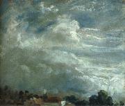 John Constable Cloud Study over a horizon of trees china oil painting artist
